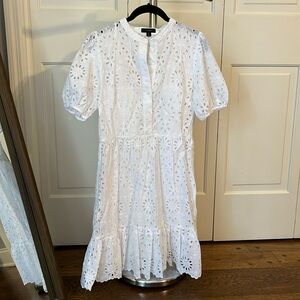 J Crew white eyelet dress